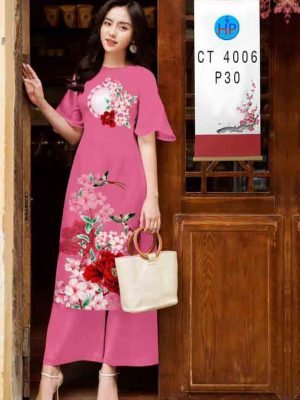 Vải áo dài hoa in 3D mới ra AD CT4006 29 1604035592 753 Vai ao dai hoa in 3D moi ra AD CT4006
