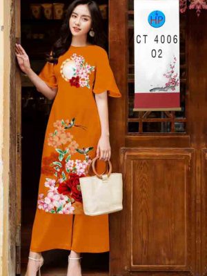 Vải áo dài hoa in 3D mới ra AD CT4006 34 1604035593 795 Vai ao dai hoa in 3D moi ra AD CT4006