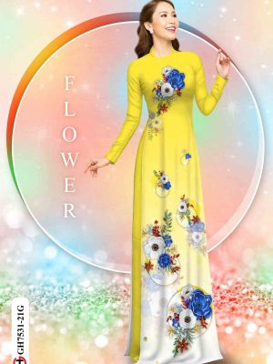 Vải áo dài hoa in 3D thiết kế 2020 AD GH7531 16 1604035966 736 Vai ao dai hoa in 3D thiet ke 2020 AD