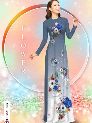 Vải áo dài hoa in 3D thiết kế 2020 AD GH7531 28 1604035968 759 Vai ao dai hoa in 3D thiet ke 2020 AD