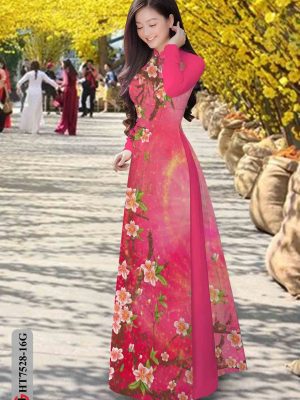 Vải áo dài hoa in 3D thiết kế 2020 AD HT7528 23 1604036781 198 Vai ao dai hoa in 3D thiet ke 2020 AD