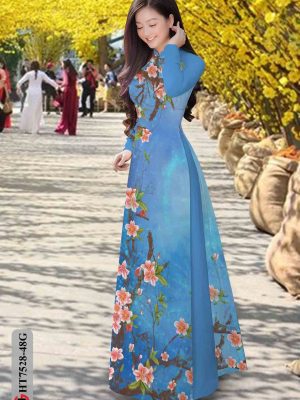 Vải áo dài hoa in 3D thiết kế 2020 AD HT7528 30 1604036782 862 Vai ao dai hoa in 3D thiet ke 2020 AD