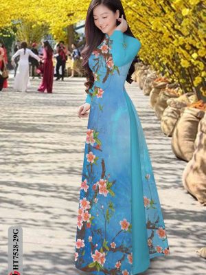 Vải áo dài hoa in 3D thiết kế 2020 AD HT7528 33 1604036783 355 Vai ao dai hoa in 3D thiet ke 2020 AD