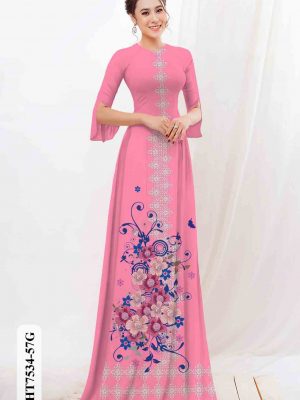 Vải áo dài hoa in 3D kiểu mới AD HT7534 23 1604037044 185 Vai ao dai hoa in 3D kieu moi AD HT7534