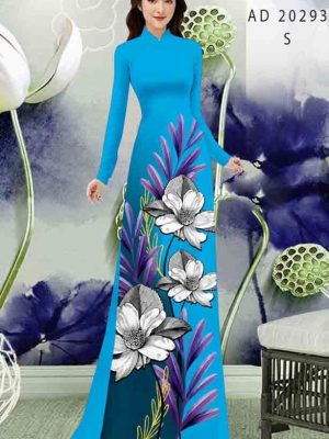 1604037239 4 Vai ao dai hoa in 3D thiet ke 2020 AD