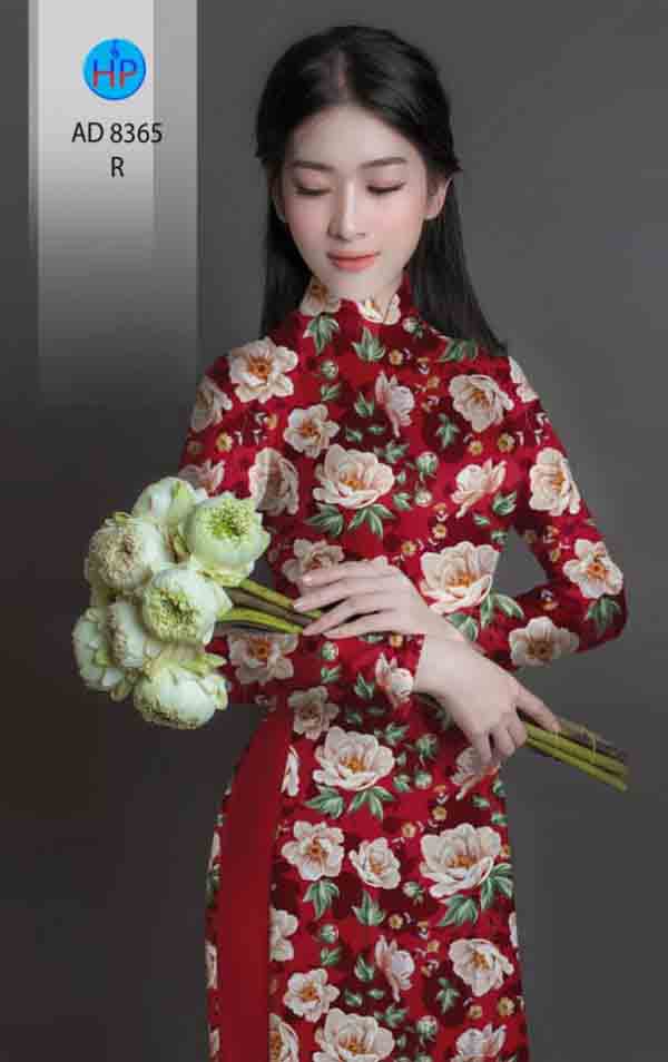 Vai ao dai hoa deu kieu moi AD 8365