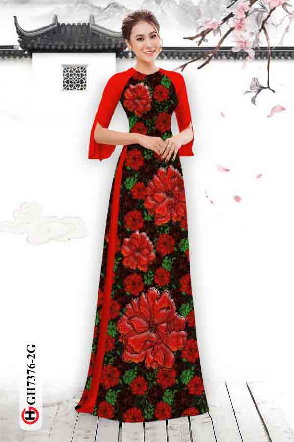 Vai ao dai hoa deu kieu moi AD GH7376