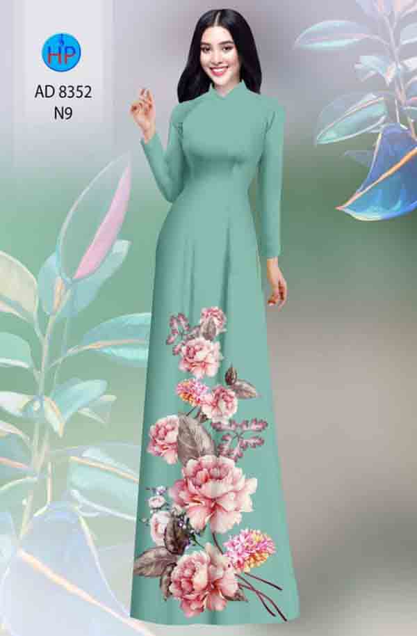 Vai ao dai hoa in 3D kieu moi AD 8352