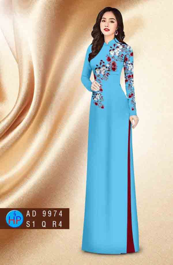 Vai ao dai hoa in 3D kieu moi AD 9974