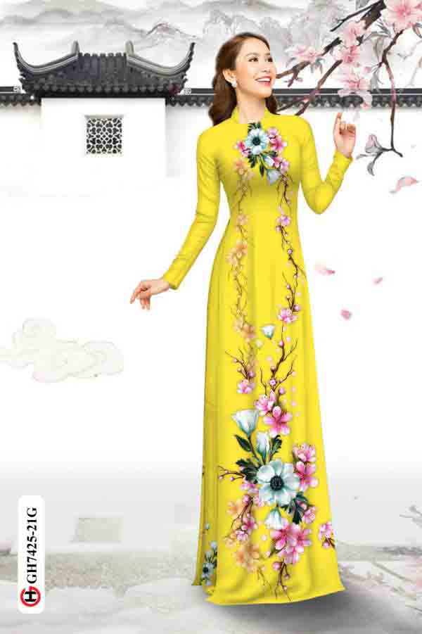 Vai ao dai hoa in 3D kieu moi AD GH7425