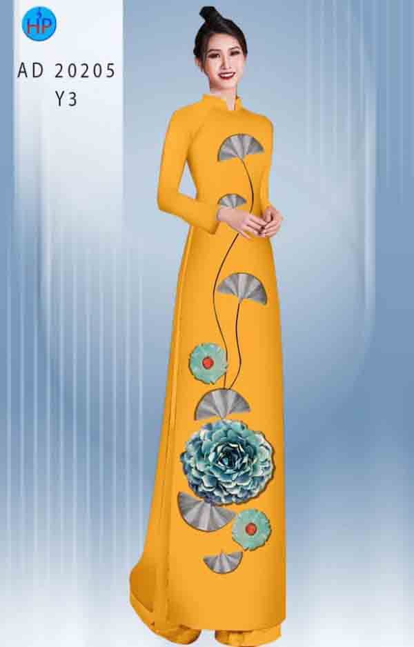 Vai ao dai hoa in 3D moi ra AD 20205