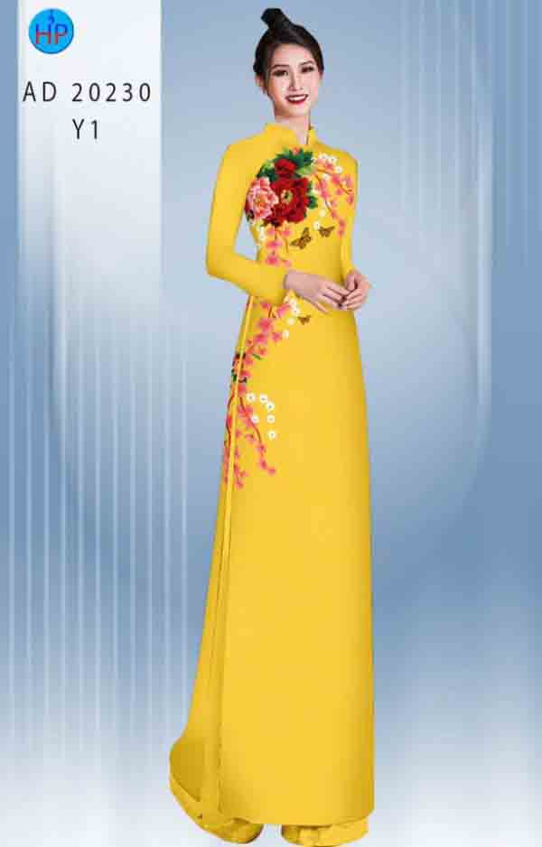 Vai ao dai hoa in 3D moi ra AD 20230