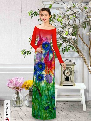 Vải áo dài hoa in 3D mới ra AD HT7374 16 Vai ao dai hoa in 3D moi ra AD HT7374