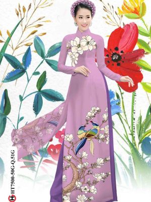 Vải áo dài hoa in 3D mới ra AD HT7500 16 Vai ao dai hoa in 3D moi ra AD HT7500