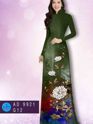 Vải áo dài hoa in 3D thiết kế 2020 AD 9921 28 vai ao dai hoa in 3d shop mymy cuc hot 28847