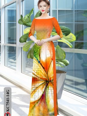 Vải áo dài hoa văn kiểu mới AD KC7541 20 1604370728 550 Vai ao dai hoa van kieu moi AD KC7541