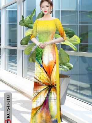 Vải áo dài hoa văn kiểu mới AD KC7541 24 1604370729 496 Vai ao dai hoa van kieu moi AD KC7541