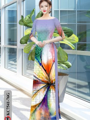 Vải áo dài hoa văn kiểu mới AD KC7541 31 1604370731 664 Vai ao dai hoa van kieu moi AD KC7541