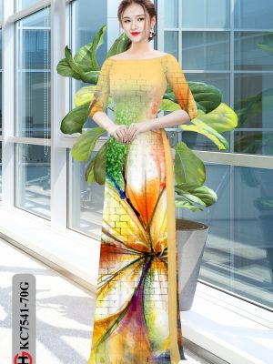 Vải áo dài hoa văn kiểu mới AD KC7541 30 1604370731 815 Vai ao dai hoa van kieu moi AD KC7541