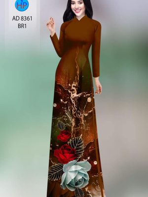 Vải áo dài hoa hồng kiểu mới AD 8361 25 1604372041 227 Vai ao dai hoa hong kieu moi AD 8361