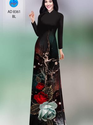 Vải áo dài hoa hồng kiểu mới AD 8361 23 1604372041 336 Vai ao dai hoa hong kieu moi AD 8361
