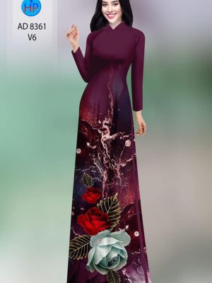 Vải áo dài hoa hồng kiểu mới AD 8361 31 1604372042 371 Vai ao dai hoa hong kieu moi AD 8361