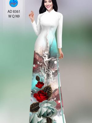 Vải áo dài hoa hồng kiểu mới AD 8361 32 1604372042 717 Vai ao dai hoa hong kieu moi AD 8361