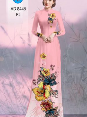 Vải áo dài hoa in 3D kiểu mới AD 8446 21 1604372285 510 Vai ao dai hoa in 3D kieu moi AD 8446