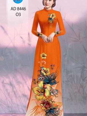 Vải áo dài hoa in 3D kiểu mới AD 8446 22 1604372285 980 Vai ao dai hoa in 3D kieu moi AD 8446