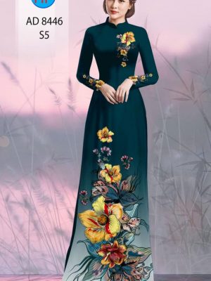 Vải áo dài hoa in 3D kiểu mới AD 8446 25 1604372286 521 Vai ao dai hoa in 3D kieu moi AD 8446