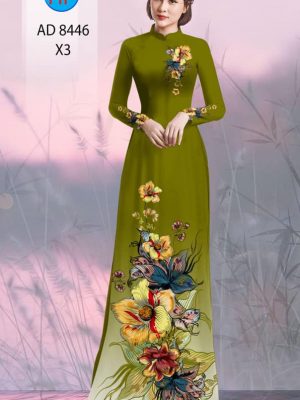 Vải áo dài hoa in 3D kiểu mới AD 8446 30 1604372287 372 Vai ao dai hoa in 3D kieu moi AD 8446