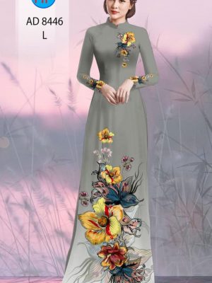 Vải áo dài hoa in 3D kiểu mới AD 8446 29 1604372287 450 Vai ao dai hoa in 3D kieu moi AD 8446