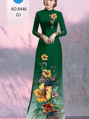 Vải áo dài hoa in 3D kiểu mới AD 8446 34 1604372288 311 Vai ao dai hoa in 3D kieu moi AD 8446