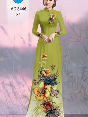 Vải áo dài hoa in 3D kiểu mới AD 8446 37 1604372289 445 Vai ao dai hoa in 3D kieu moi AD 8446