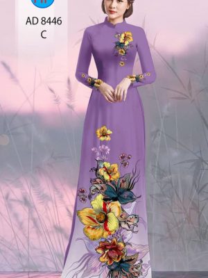 Vải áo dài hoa in 3D kiểu mới AD 8446 36 1604372289 690 Vai ao dai hoa in 3D kieu moi AD 8446