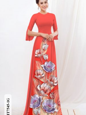 Vải áo dài hoa in 3D kiểu mới AD HT7545 19 1604373910 254 Vai ao dai hoa in 3D kieu moi AD HT7545