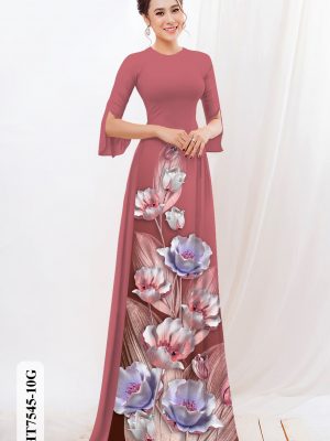 Vải áo dài hoa in 3D kiểu mới AD HT7545 23 1604373911 270 Vai ao dai hoa in 3D kieu moi AD HT7545