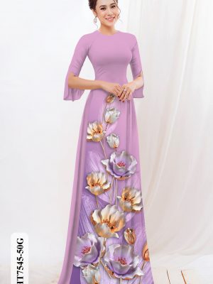 Vải áo dài hoa in 3D kiểu mới AD HT7545 27 1604373912 153 Vai ao dai hoa in 3D kieu moi AD HT7545