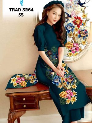 Vải áo dài hoa in 3D mới ra AD CT4003 26 1604374977 819 Vai ao dai hoa in 3D moi ra AD CT4003