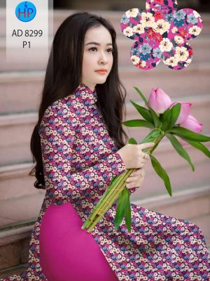 Vải áo dài hoa nhí mới ra AD 8299 25 1604375647 393 Vai ao dai hoa nhi moi ra AD 8299