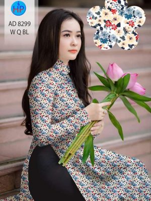 Vải áo dài hoa nhí mới ra AD 8299 35 1604375649 124 Vai ao dai hoa nhi moi ra AD 8299