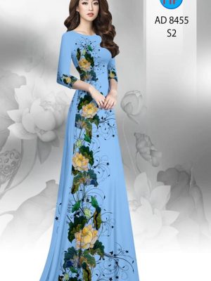 Vải áo dài hoa sen mới ra AD 8455 22 1604547816 213 Vai ao dai hoa sen moi ra AD 8455