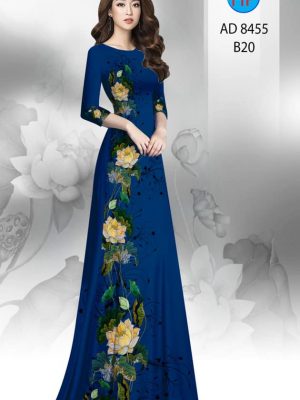 Vải áo dài hoa sen mới ra AD 8455 23 1604547816 879 Vai ao dai hoa sen moi ra AD 8455