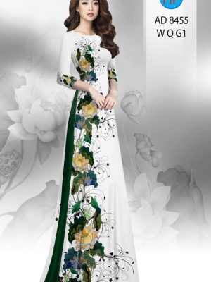 Vải áo dài hoa sen mới ra AD 8455 34 1604547818 644 Vai ao dai hoa sen moi ra AD 8455