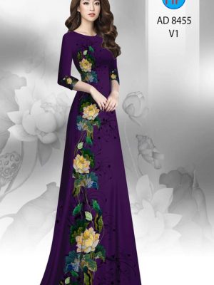 Vải áo dài hoa sen mới ra AD 8455 33 1604547818 899 Vai ao dai hoa sen moi ra AD 8455