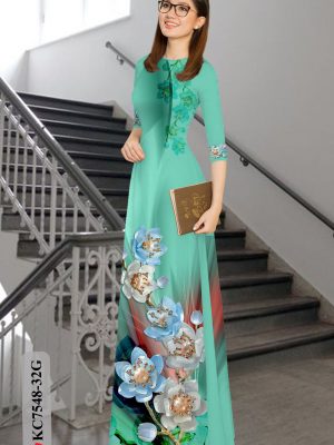 Vải áo dài hoa in 3D thiết kế 2020 AD KC7548 20 1604549487 438 Vai ao dai hoa in 3D thiet ke 2020 AD