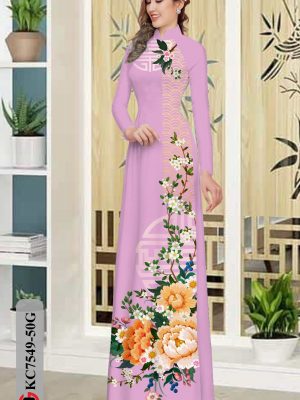 Vải áo dài hoa cẩm chướng thiết kế 2020 AD KC7549 25 1604549770 559 Vai ao dai hoa cam chuong thiet ke 2020 AD