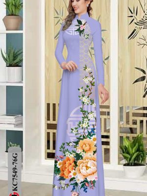 Vải áo dài hoa cẩm chướng thiết kế 2020 AD KC7549 29 1604549771 458 Vai ao dai hoa cam chuong thiet ke 2020 AD
