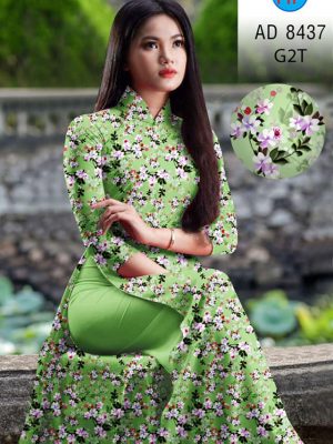 Vải áo dài hoa nhí kiểu mới AD 8437 24 1604549985 172 Vai ao dai hoa nhi kieu moi AD 8437
