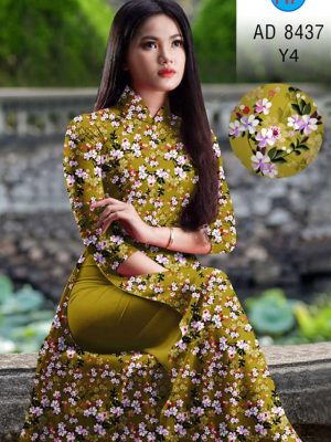 Vải áo dài hoa nhí kiểu mới AD 8437 27 1604549985 205 Vai ao dai hoa nhi kieu moi AD 8437
